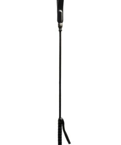 Rouge Fifty Times Hotter Long Riding Crop Slim Tip 24in - Black
