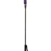 Rouge Fifty Times Hotter Long Riding Crop Slim Tip 24in - Purple
