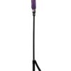 Rouge Fifty Times Hotter Short Riding Crop Slim Tip 20in - Purple
