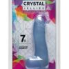 Crystal Jellies Master Dildo with Balls 7.5in - Clear