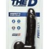 The D Perfect D Firmskyn Dildo with Balls 8in - Chocolate
