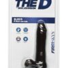The D Slim D Firmskyn Dildo with Balls 6in - Chocolate