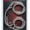 Kink Hogtied Bind and Tie 6mm Hemp Wrist Or Ankle Cuffs - Natural