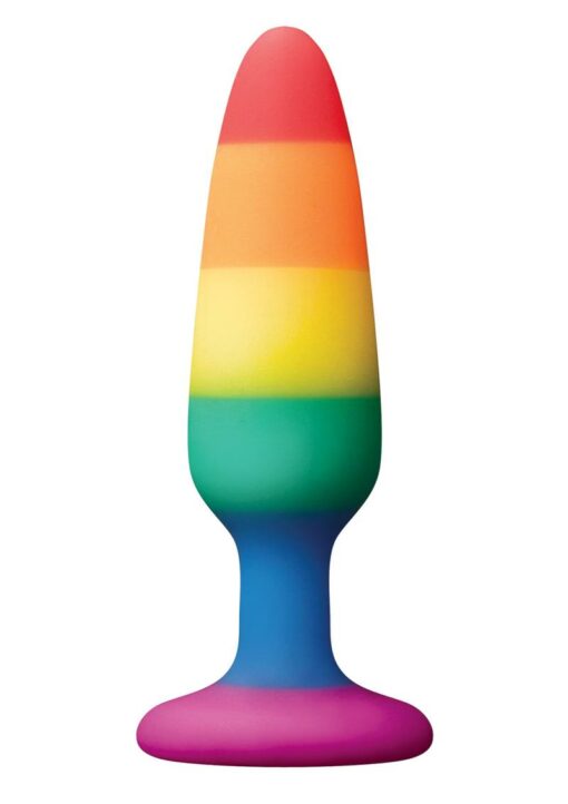 Colours Pleasure Plug Pride Edition Silicone Butt Plug - Small - Rainbow