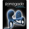 Renegade Gladiator Rechargeable Silicone Vibrating Penis Harness with Remote Control - Blue