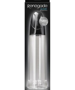 Renegade IQ Rechargeable Penis Pump - Clear/Black