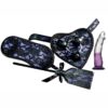 Heart Throb Deluxe Harness Kit with Curved Dildo - Purple