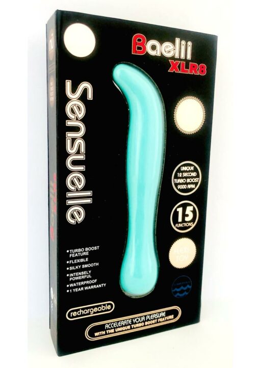 Nu Sensuelle Baelii XLR8 Rechargeable Silicone G-Spot Vibrator - Electric Blue