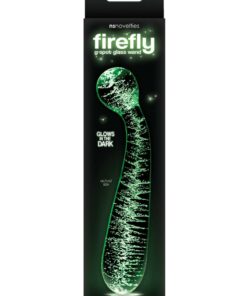 Firefly G-Spot Glass Wand Glow In The Dark - Clear