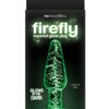 Firefly Tapered Glass Butt Plug Glow In The Dark - Clear