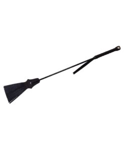 Rouge Fifty Times Hotter Tassel Riding Crop - Black