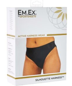EM. EX. Active Harness Wear Silouette Harness Bikini Cut - Extra Small - Black