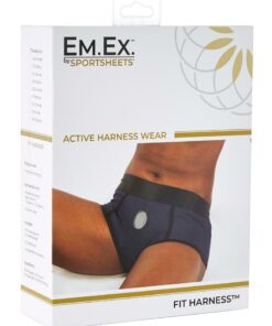 EM. EX. Active Harness Wear Fit Harness Boy Shorts - Medium - Blue