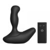 Nexus Revo Stealth Rechargeable Silicone Rotating Prostate Massager with Remote Control - Black