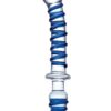 Glas Mr Swirly Double Ended Glass Dildo and Butt Plug 10in - Blue/Clear