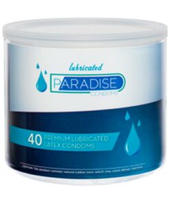 Paradise Premium 40 Lubricated Latex Condoms Bowl
