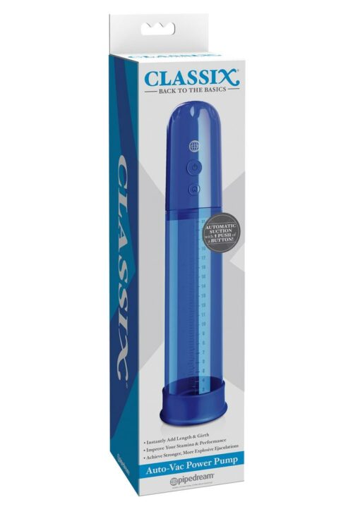 Classix Auto-Vac Power Pump Penis Enlargement System - Blue