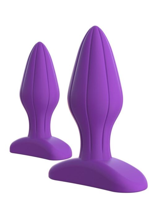 Fantasy For Her Designer Love Plug Set Anal Play Kit Silicone - Purple