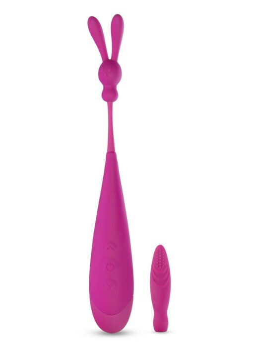 Noje Quiver Lily Clitoral Stimulator Rechargeable Silicone Vibrator with Two Heads