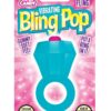 Bling Pop Vibrating Cock Ring - Blue