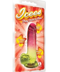 Shades Gradient Dildo 8in - Pink and Yellow