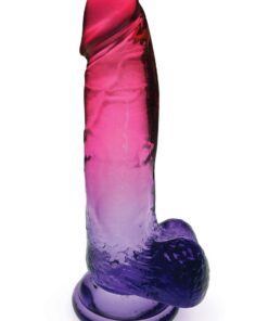 Shades Gradient Dildo 8in - Pink and Plum