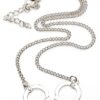 Master Series Cuff Her Handcuff Necklace - Silver