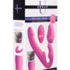 Strap U Evoke Ergo Fit Inflatable and Vibrating Silicone Strapless Strap-on with Remote Control - Pink