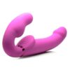 Strap U Evoke Ergo Fit Inflatable and Vibrating Silicone Strapless Strap-on with Remote Control - Pink