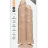 Dr. Skin Double Trouble Dual Penetrating Dildo with Suction Cup 10.5in - Vanilla