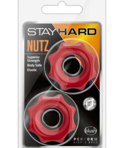Stay Hard Nutz Cock Ring - Red