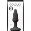 Colours Pleasure Plug Silicone Butt Plug - Mini - Black