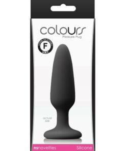 Colours Pleasure Plug Silicone Butt Plug - Small - Black