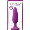 Colours Pleasure Plug Silicone Butt Plug - Small - Purple