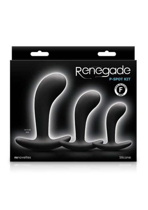 Renegade P Spot Kit Silicone Anal Plugs (Set of 3) - Black
