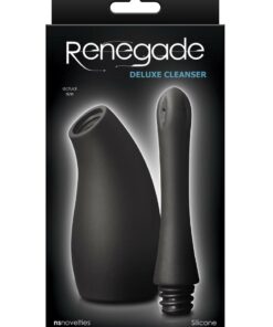 Renegade Deluxe Cleanser Silicone Anal Douche - Black
