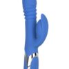 Enchanted Teaser Rechargeable Silicone Thrusting Rabbit Vibrator - Blue