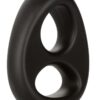 Ultra-Soft Dual Ring Silicone Cock Ring - Black