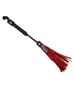 Rouge Leather Mini Flogger - Red