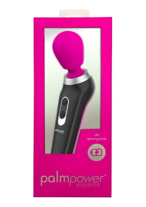 PalmPower Extreme Rechargeable Wand Massager - Pink