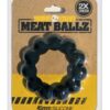 Boneyard Meat Ballz 2X Stretch Silicone Beaded Cock Ring - Black