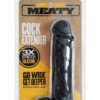 Boneyard Meaty 3X Stretch Silicone Penis Extender 6.5in - Black