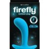 Firefly Contour Plug Silicone Butt Plug Glow In The Dark - Blue