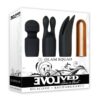 Glam Squad Rechargeable Bullet and 3 Silicone Sleeves Kit - Black and Copper