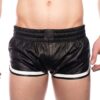 Prowler Red Leather Sport Shorts - Large - Black/White