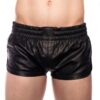 Prowler Red Leather Sport Shorts - XSmall - Black