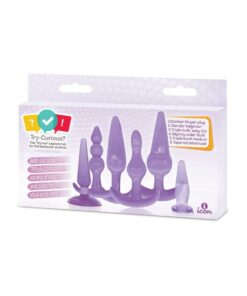 Try-Curious Anal Plug Kit - Purple
