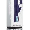 Put A Ring On It Rechargeable Silicone Vibrator with Sliding Shaft Ring - Purple
