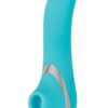 Adam and Eve The French Kiss Her Rechargeable Silicone Clit Stimulator - Aqua