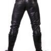 Prowler Red Prowler Leather Jeans 33in - Black
